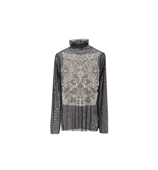 ハイネックメッシュヴェルラン/ステンカラー×アンティパストsoutiencollar×antipast