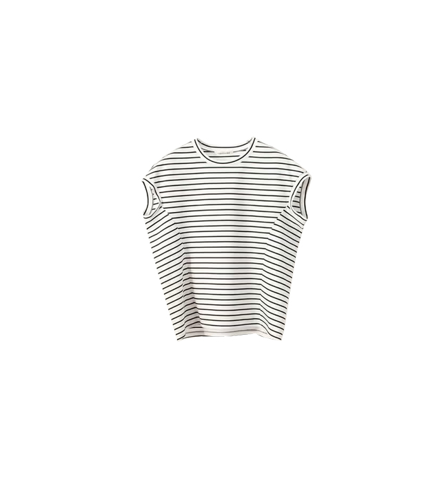 マルチスリーブ ボーダー/ステンカラーsoutiencollar