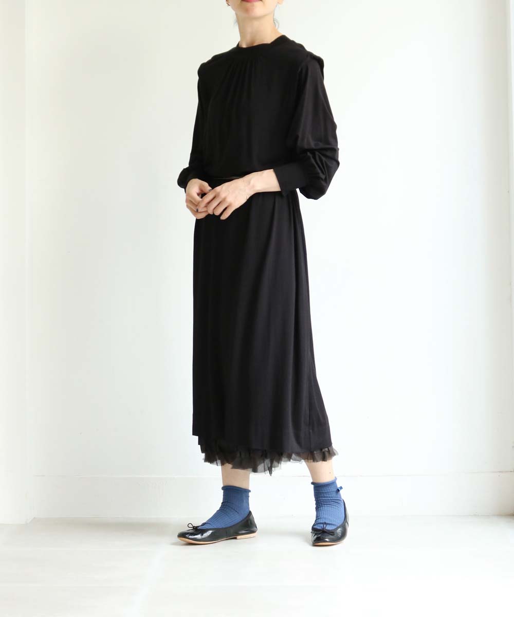 dosaラッフルスカート/ruffule skirt midnightドーサ