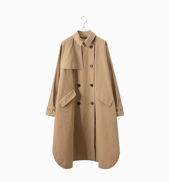 ラッピングコート/ステンカラーsoutiencollar
