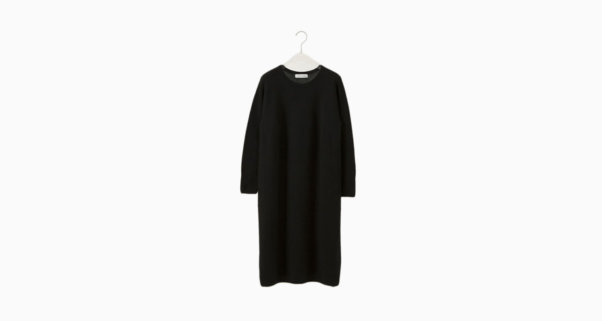 シフォンニット/ステンカラーsoutiencollar