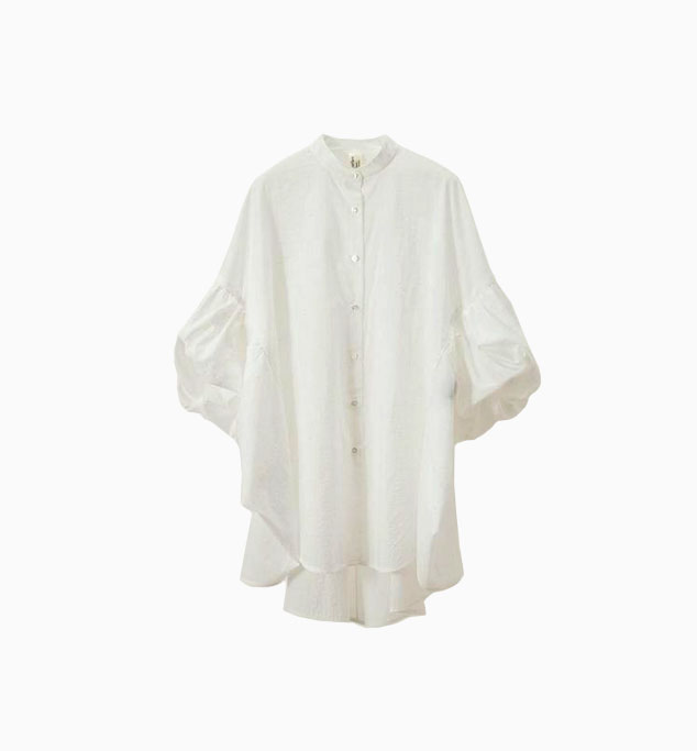 ウェイヴィシャツ (ライト) ホワイト」 「Wavey shirt WHITE