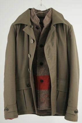 FRANK LEDER フランクリーダー ステンカラーコート ローデンウール