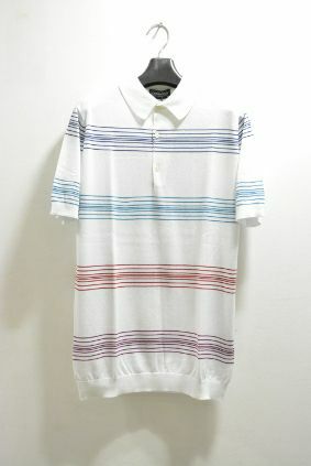 人気色 JOHN SMEDLEY ポロシャツ M Munsingwear JOHN SMEDLEYコラボニットポロシャツ -デサント