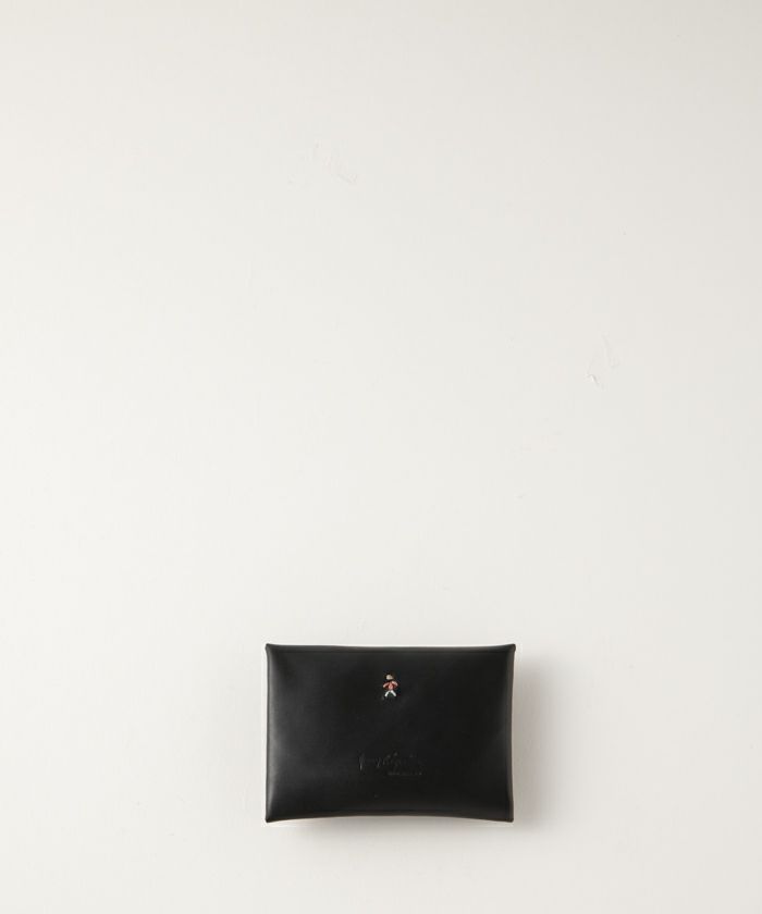 HENRY BEGUELINChage-purse Rigolo S mat.calf CUOIO/ NEROMULTI OMINO 