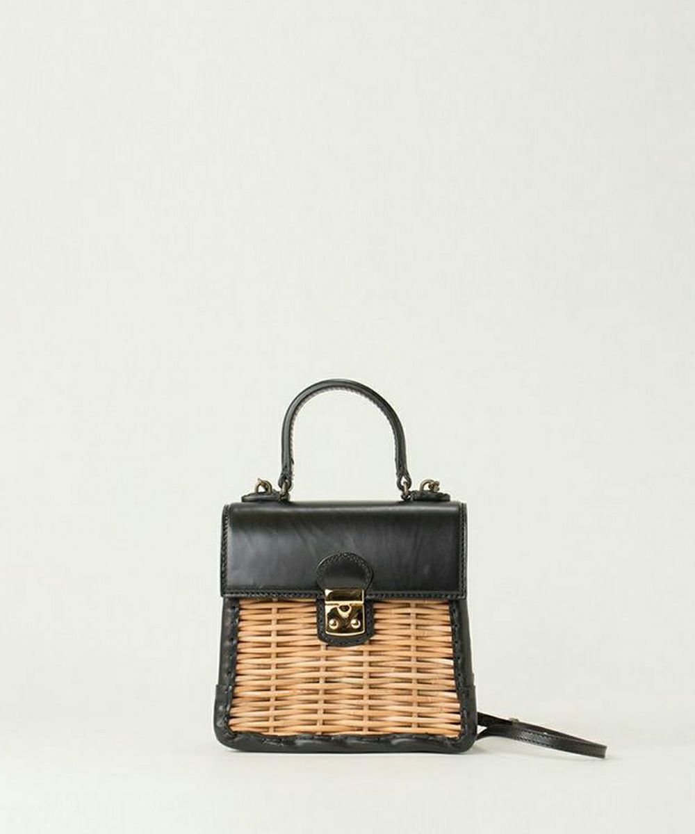 ebagos カーフ・ハンドバッグ S（かっちりバッグミニ/カーフケリーミニ  