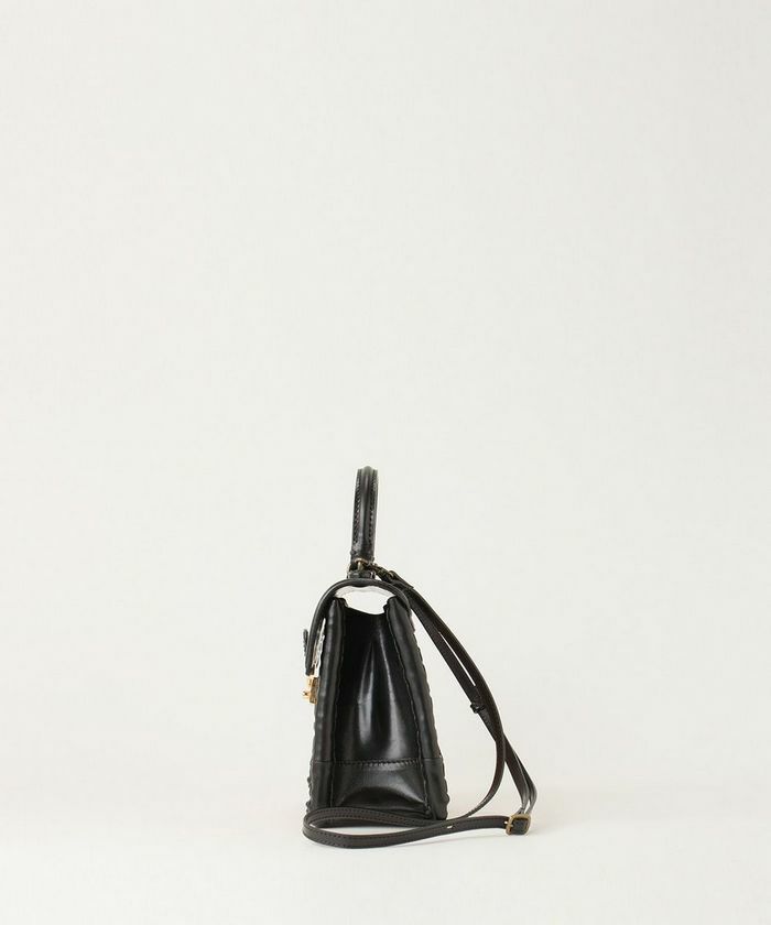 ebagos エバゴス/カーフ・ハンドバッグ S（かっちりバッグミニ/カーフケリーミニ）