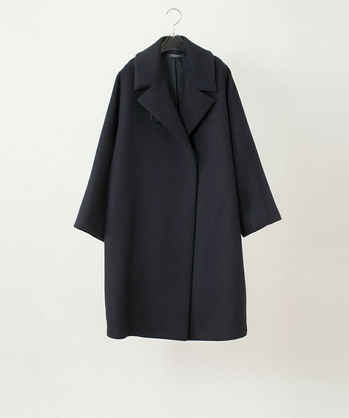 フォローコート」NAVY「Follow Coat」soutiencollar（ステンカラー 