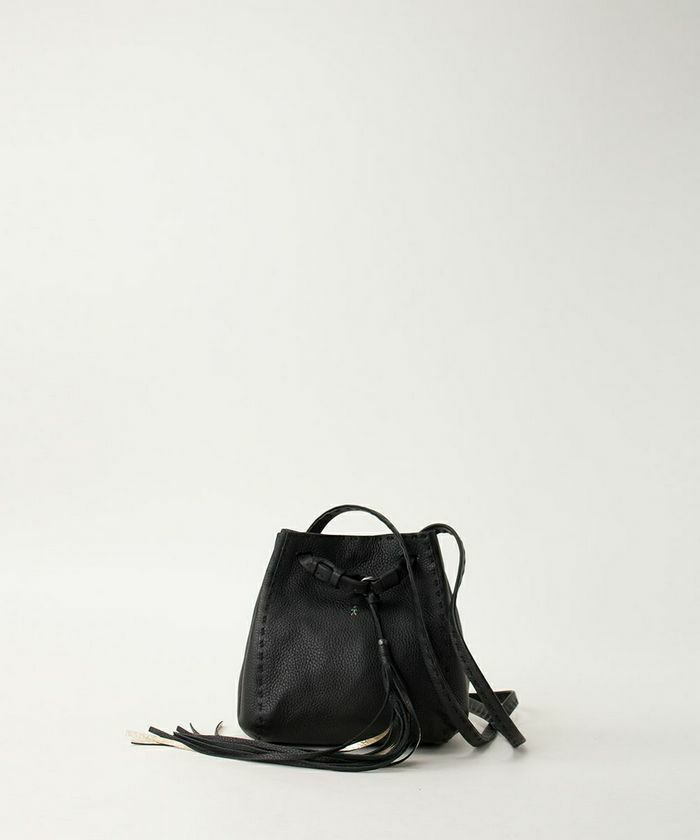 HENRY BEGUELIN BAG AMPOLLA M SFOD.MAT.BOVINE PRINTED CERVO/NERO  