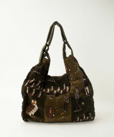 ebagos 籐付きフクロウ シェニール KAHKI エバゴス | マドリガル公式