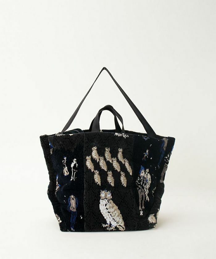 ebagos フクロウ2WAY シェニール BLACK エバゴス | マドリガル公式  