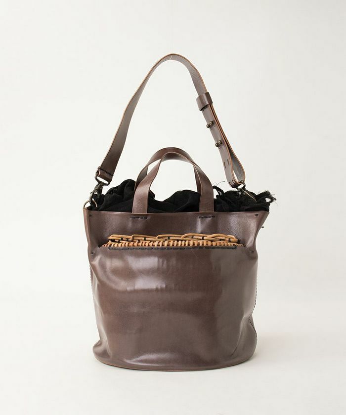 ebagos ホースレザー2WAYバッグ BLACK エバゴス | マドリガル公式  