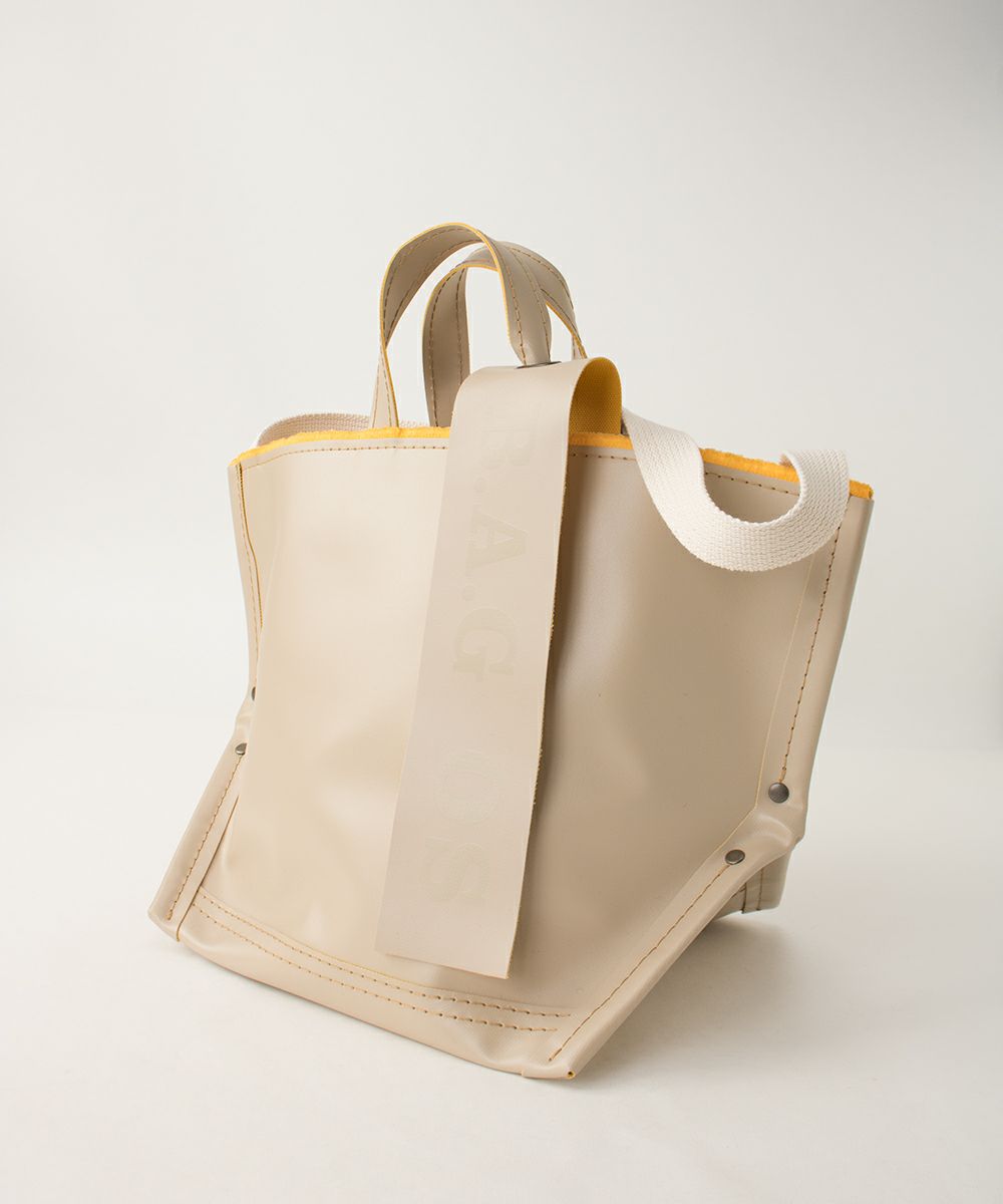 ebagos エバゴス PVC Y字トート Mサイズ L.BEIGE