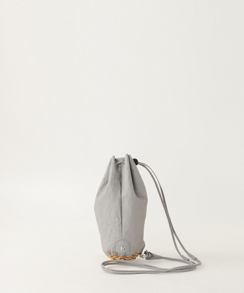 ebagosL and D きんちゃくポシェット GREYエバゴス | マドリガル公式