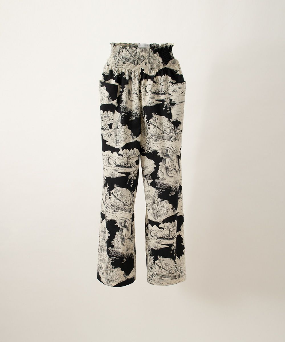 トワルドジュイパンツ」「Toile de jouy Pants」soutiencollar（ステン 