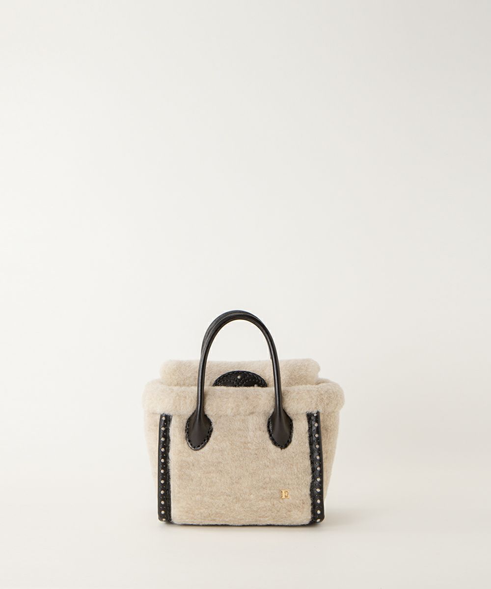 ebagosウールボア・フルブローグ・キューブトートS NATURALエバゴス  