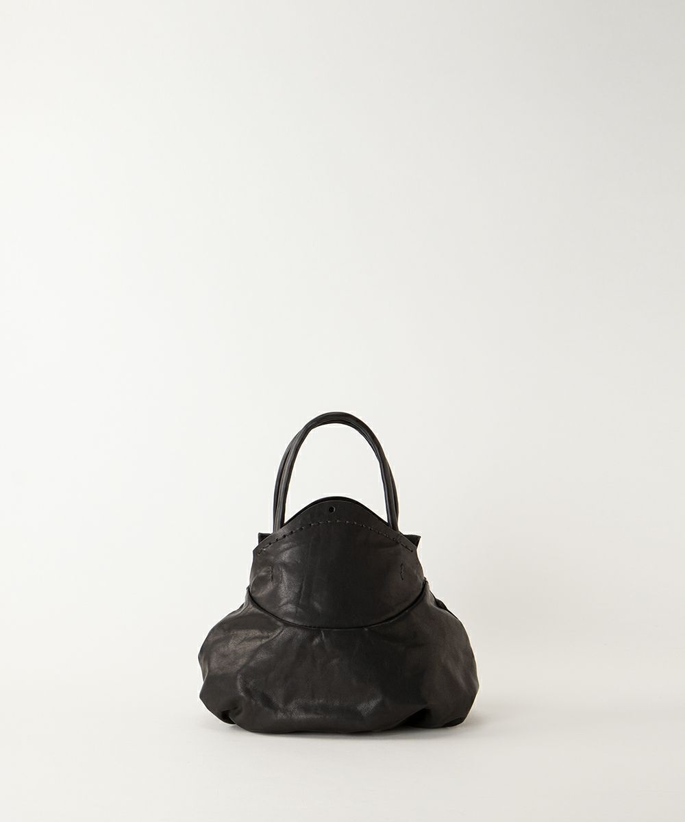 ebagos Amu Amu 牛ソフトクチガネ？ジャナイハンドバッグS BLACK  