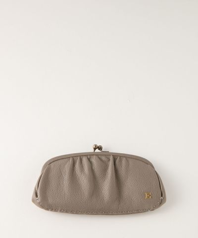 ebagos エバゴスフニュ・シュリンク 口金長財布 SANDエバゴス