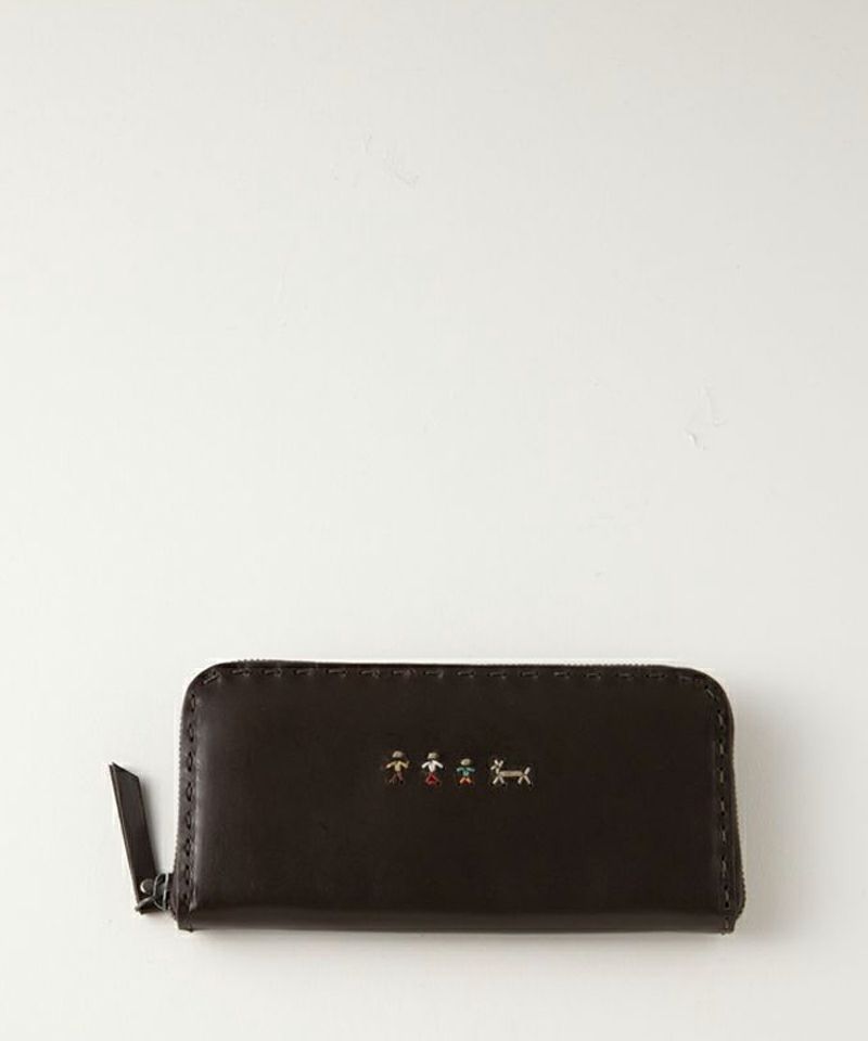 HENRY BEGUELINWALLET OCEAN M CUOIO/ EBANO FAMILY OMINOエンリー