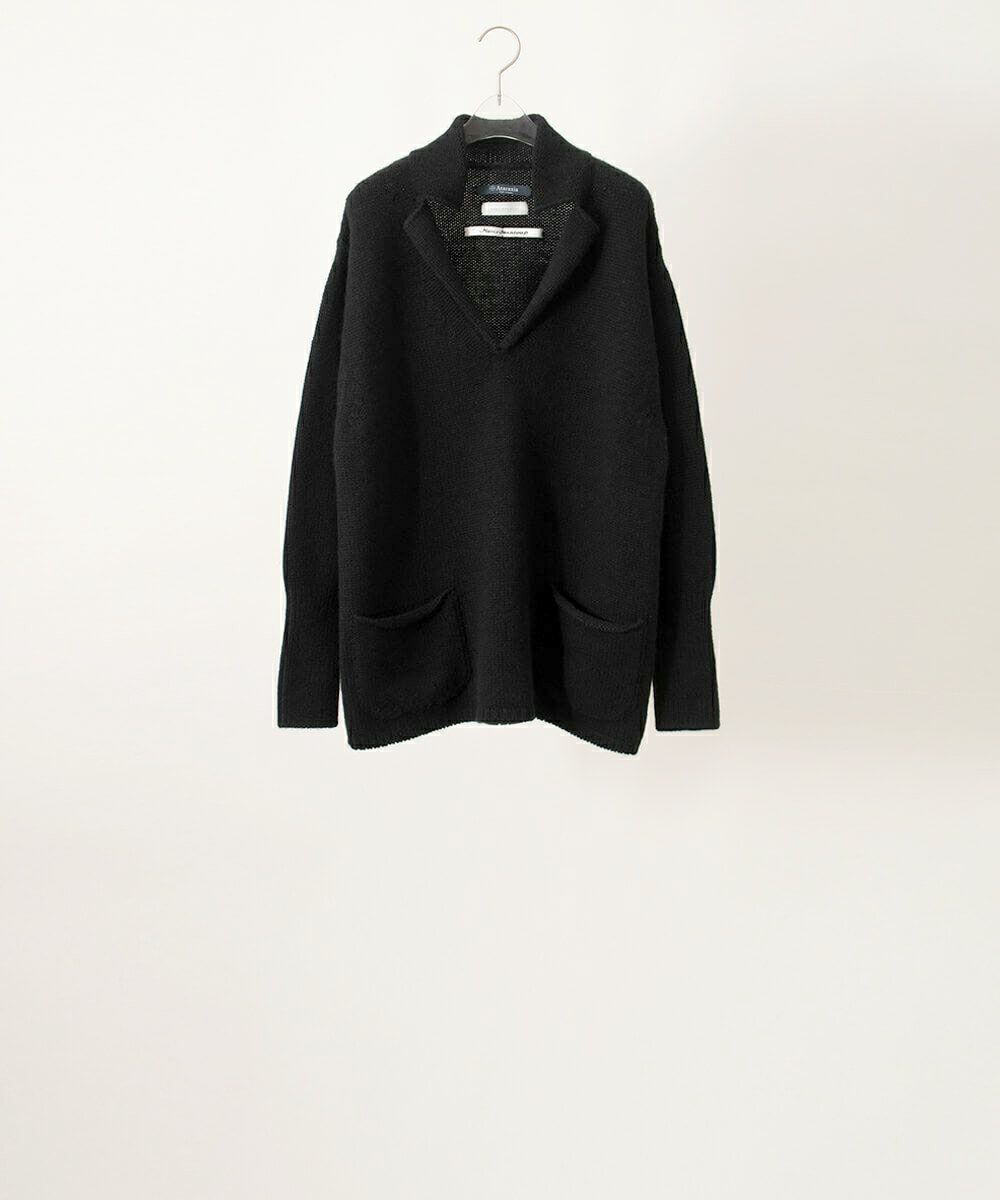 フォグニット マウスグレー」「Fog knit」soutiencollar（ステンカラー 