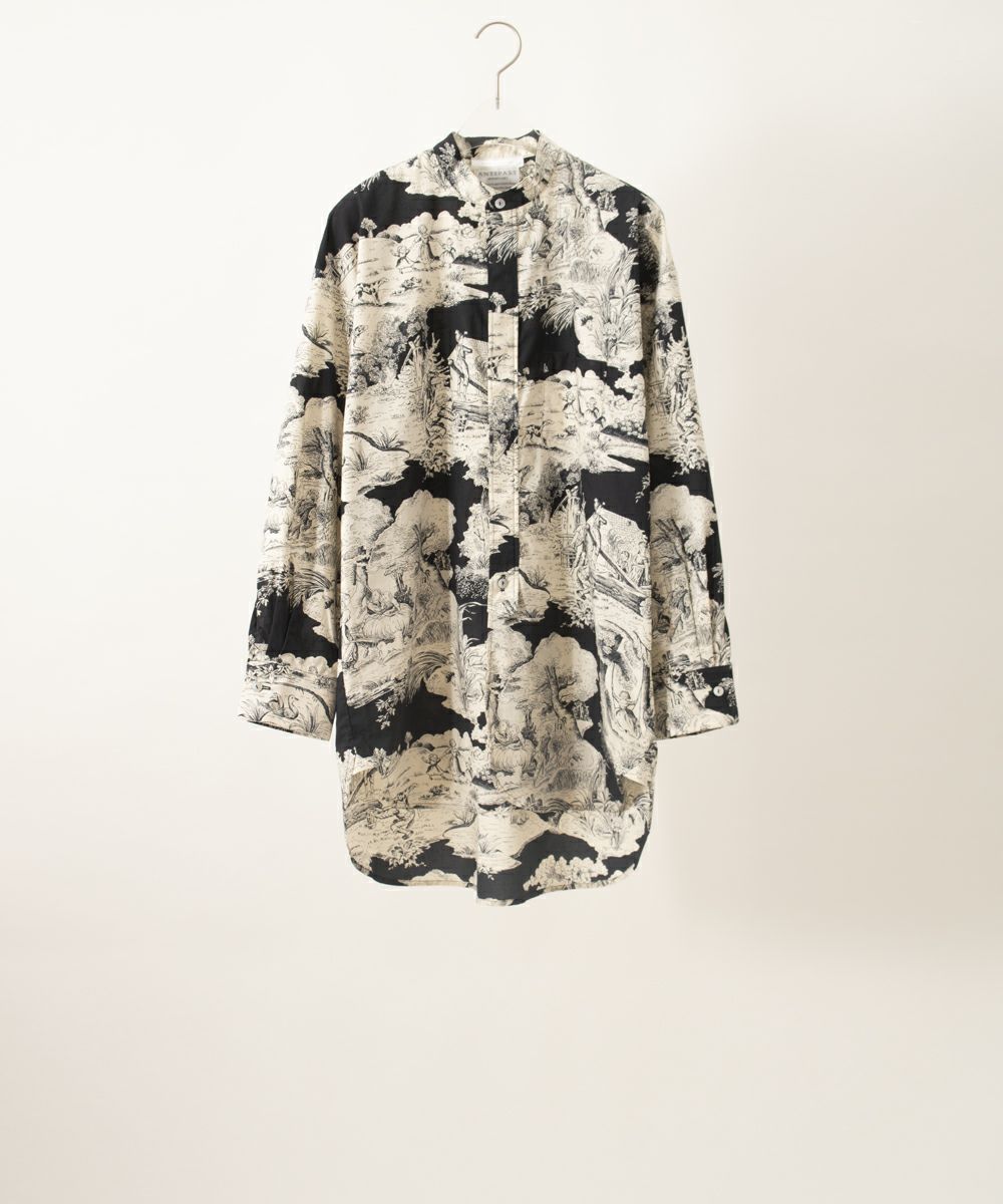 トワルドジュイシャツ」「Toile de jouy Shirt」soutiencollar（ステン 