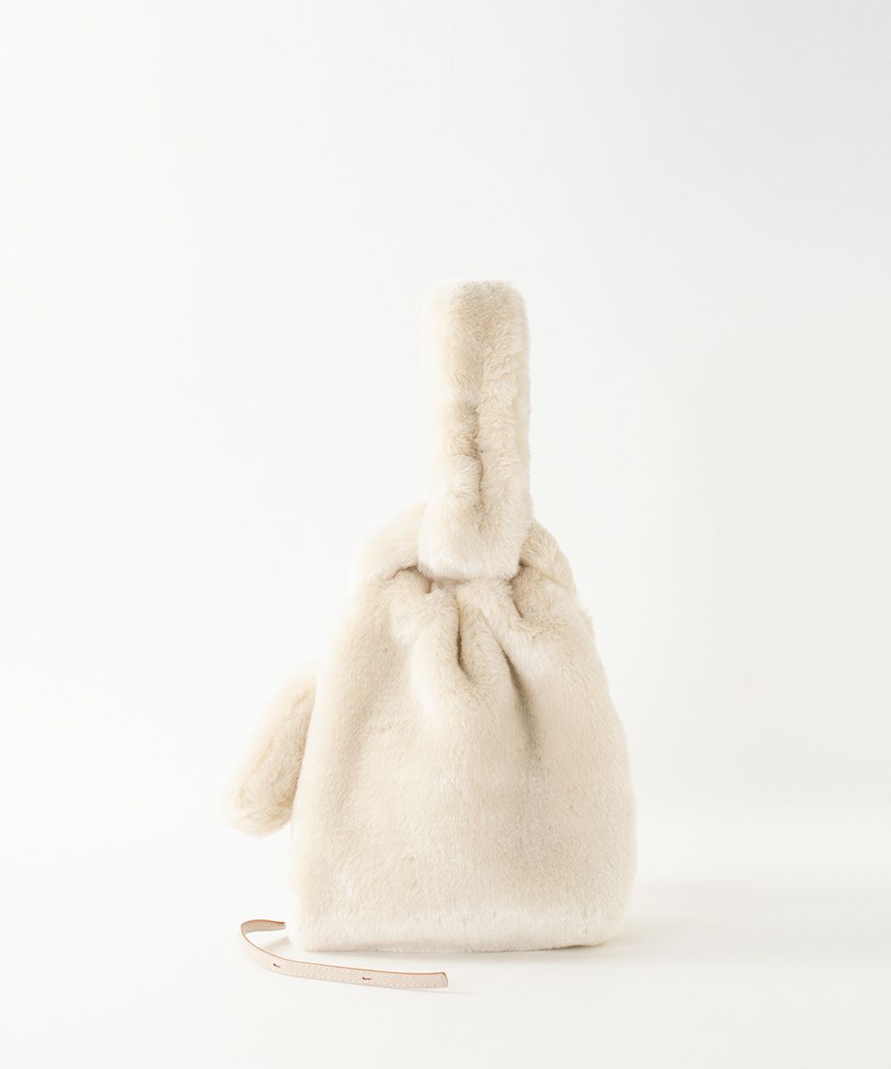 ebagos エバゴスエコファー ヌイグルミ バッグ BLUEエバゴス  