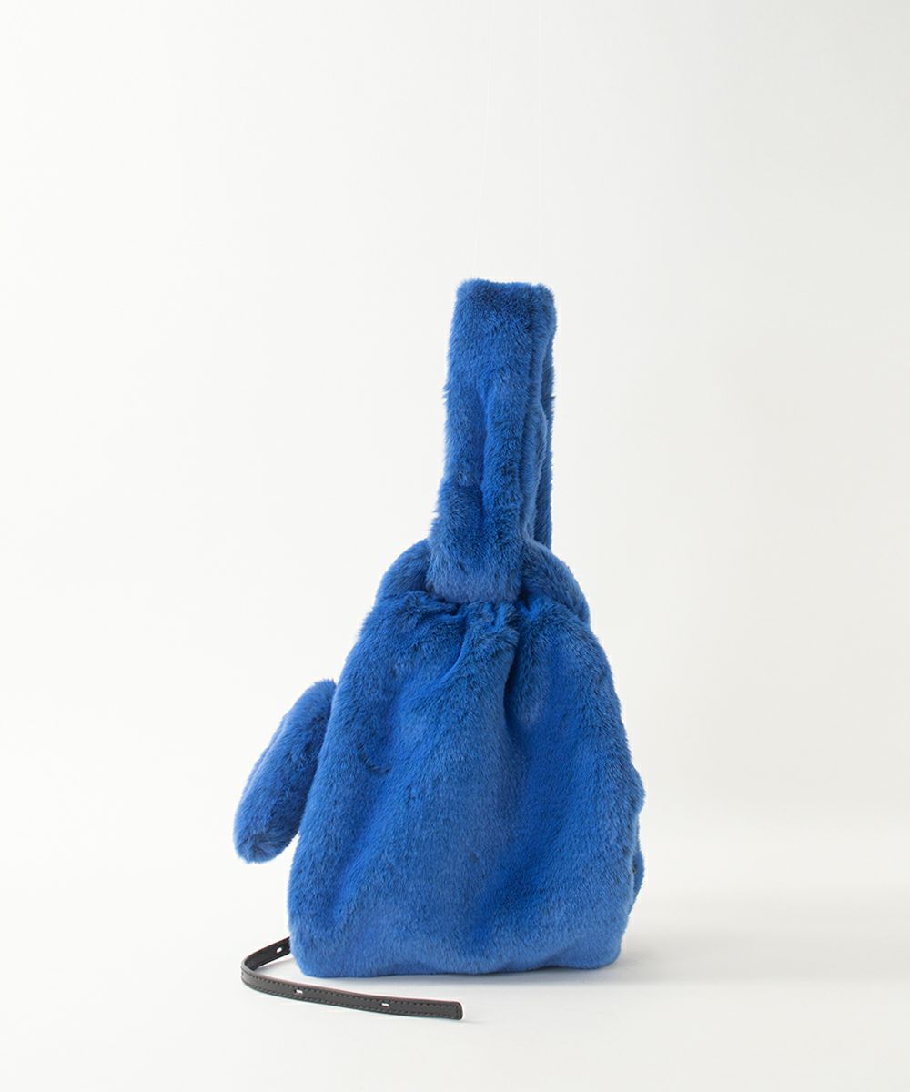 ebagos エバゴスエコファー ヌイグルミ バッグ BLUEエバゴス  