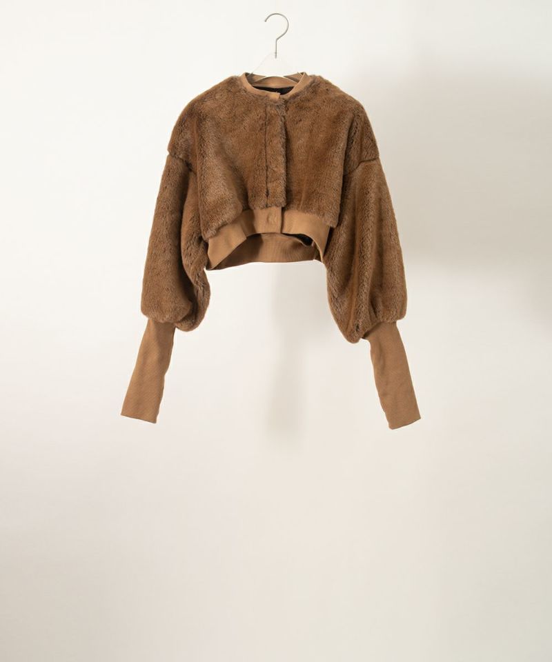 限定値下げ中！ebagos エバゴス　ボレロ エコファー Blue 最終値下げ！ebagos エバゴス ボレロ エコファー Blue - メルカリ