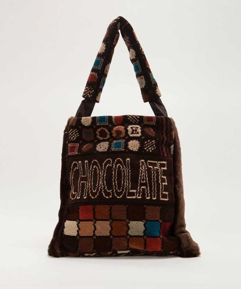 ebagos エバゴスシェニール チョコレート コーディネートバッグ CHOCO