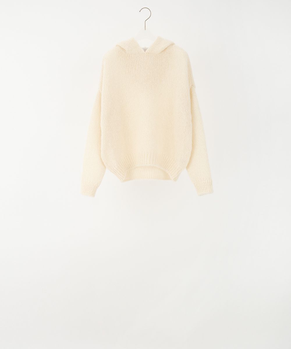 マドリガル　カフェモーニング　フード付きニット　カフェオレ カフェモーニング | マドリガル公式通販サイト - MADRIGAL yourline