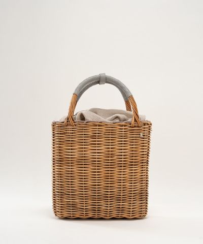 ebagos フニュシュリンク ロングバスケット・カラーハンドル GREY